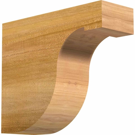 Ekena Millwork Del Monte Rough Sawn Rafter Tail, Western Red Cedar, 4"W x 10"H x 12"L RFT04X10X12DEL00RWR